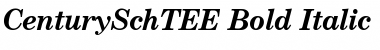 CenturySchTEE Bold Italic Font Title Preview