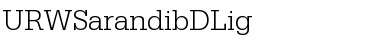 URWSarandibDLig Regular Font Title Preview