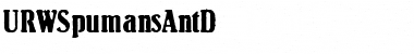 URWSpumansAntD Regular Font Title Preview