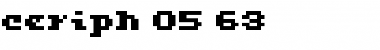 ceriph 05_63 Regular Font Title Preview