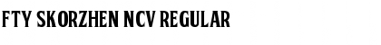FTY SKORZHEN NCV Regular Font Title Preview