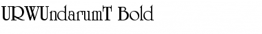 URWUndarumT Bold Font Title Preview
