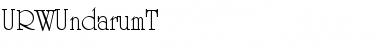 URWUndarumT Regular Font Title Preview