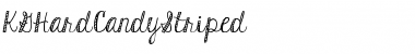 KG Hard Candy Striped Regular Font Title Preview