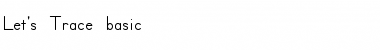 LetsTrace basic Font Title Preview