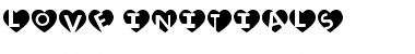 love initials Regular Font Title Preview