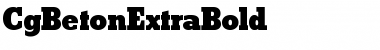CgBetonExtraBold Medium Font Title Preview
