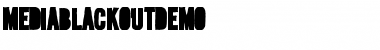 Media Blackout Regular Font Title Preview