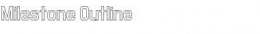 Milestone Outline Regular Font Title Preview