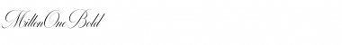 Milton One Bold Regular Font Title Preview
