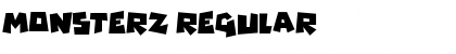 Monsterz Regular Font Title Preview