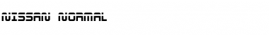 Nissan normal Font Title Preview