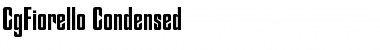 CgFiorello Medium Font Title Preview