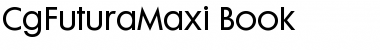 CgFuturaMaxi Medium Font Title Preview