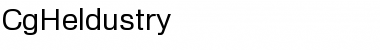 CgHeldustry Regular Font Title Preview