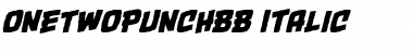 OneTwoPunch BB Italic Font Title Preview