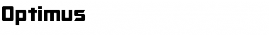 Optimus Regular Font Title Preview