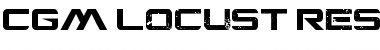 CGM Locust Resistance Regular Font Title Preview