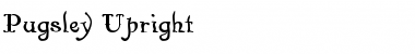 Pugsley Upright Font Title Preview