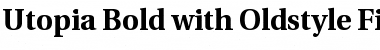Utopia BoldOsF Regular Font Title Preview