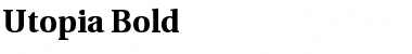 Utopia Bold Regular Font Title Preview