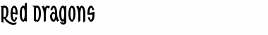 Red Dragons Regular Font Title Preview
