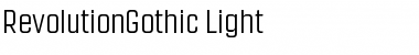 Revolution Gothic Regular Font Title Preview
