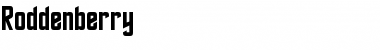 Roddenberry Regular Font Title Preview