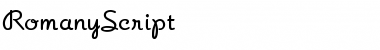 RomanyScript Regular Font Title Preview