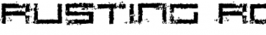 Rusting Robotica Regular Font Title Preview