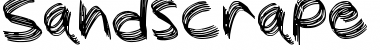 Sandscrape Regular Font Title Preview