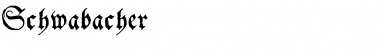 Schwabacher Regular Font Title Preview