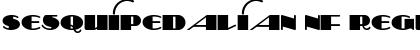 Sesquipedalian NF Regular Font Title Preview