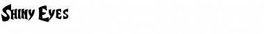 Shiny Eyes Regular Font Title Preview