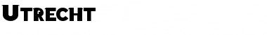 Utrecht Regular Font Title Preview