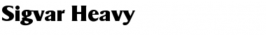 Sigvar-Heavy Regular Font Title Preview