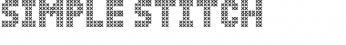 Simple Stitch Regular Font Title Preview