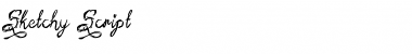 Sketchy Script Regular Font Title Preview
