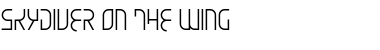Skydiver On The Wing Regular Font Title Preview
