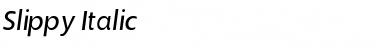 Slippy Italic Font Title Preview