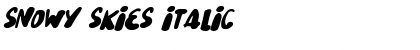 Snowy Skies Italic Font Title Preview
