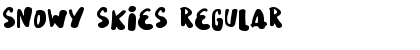 Snowy Skies Regular Font Title Preview