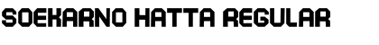 SOEKARNO HATTA Regular Font Title Preview
