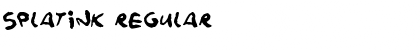 Splatink Regular Font Title Preview