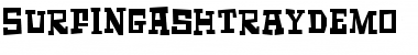 Surfing Ashtray DEMO Regular Font Title Preview