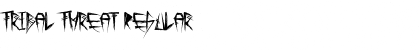 Tribal Threat Regular Font Title Preview