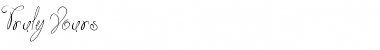 Truly Yours Regular Font Title Preview