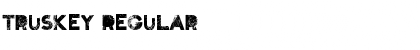 Truskey Regular Font Title Preview