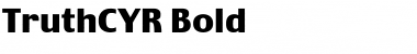 TruthCYR Bold Font Title Preview