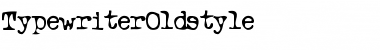 Typewriter Oldstyle Font Title Preview